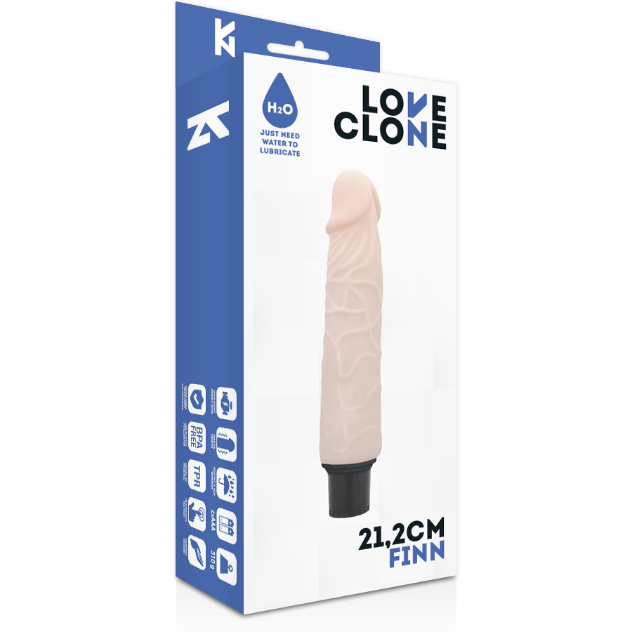 Selbstschmierender Vibrator Loveclone 21cm