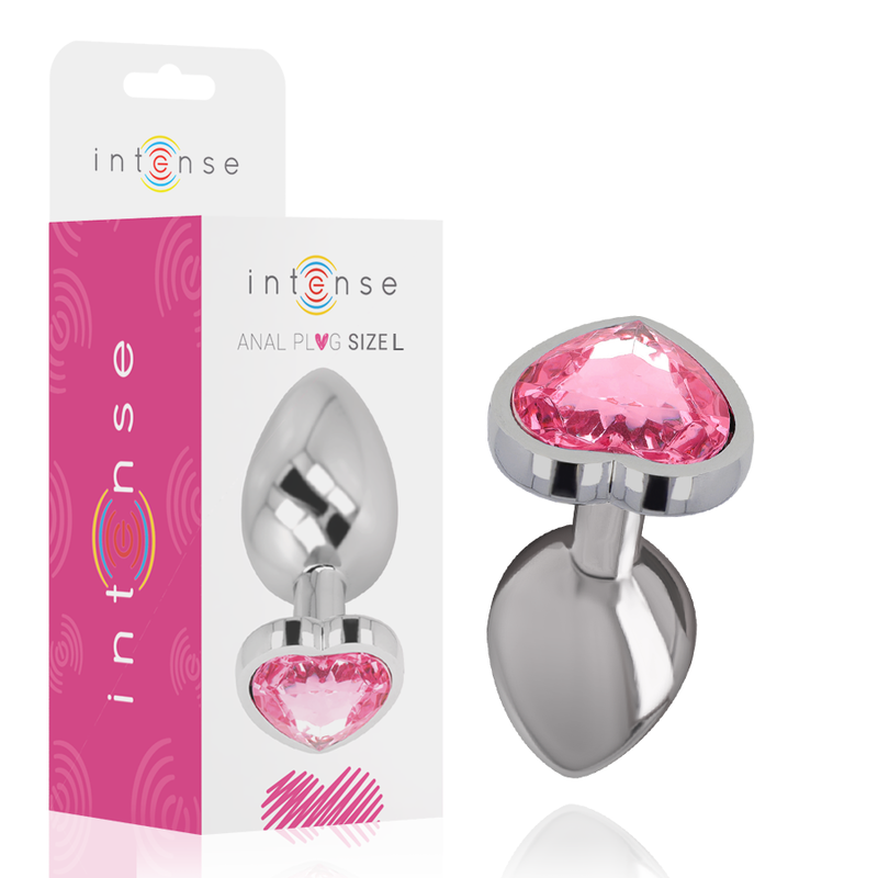 Anal Plug aus Aluminium Herz Rosa - Intensiv