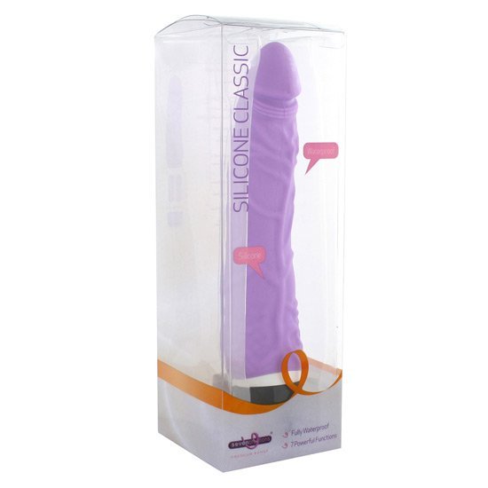 Holen Sie sich echte klassische schlanke Vibrator lila