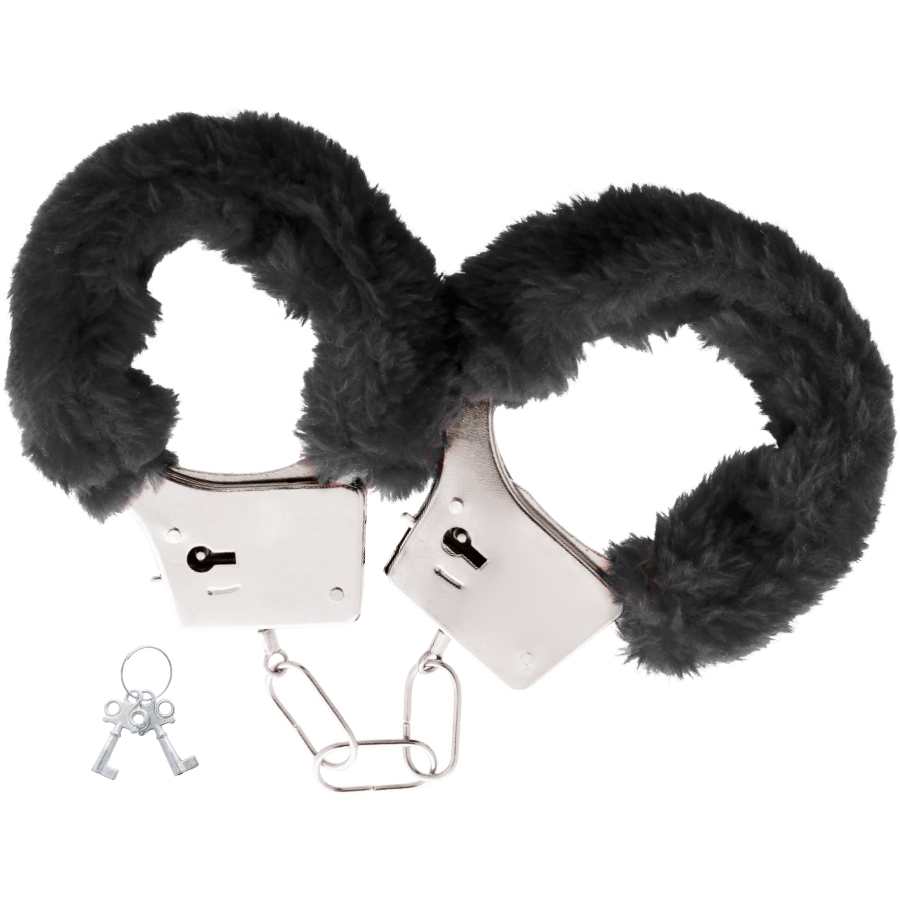 Dunkle Stahl Handschellen