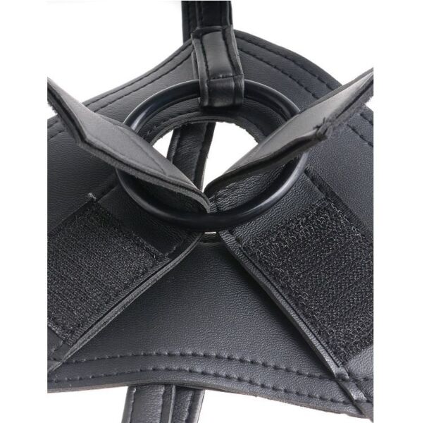 Strap-on mit realistischem Dildo King Cock Strap-On Harness, mit Saugnapf als Basis