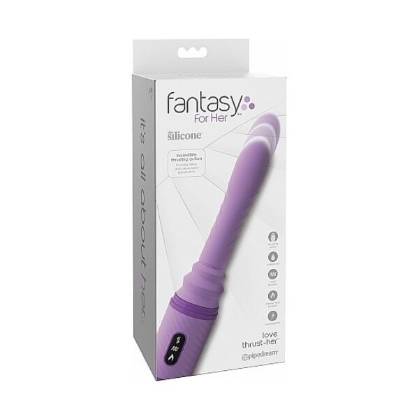 Vibrator Fantasy For Her Love Thrust-Her mit Saugfuß und Fernbedienung