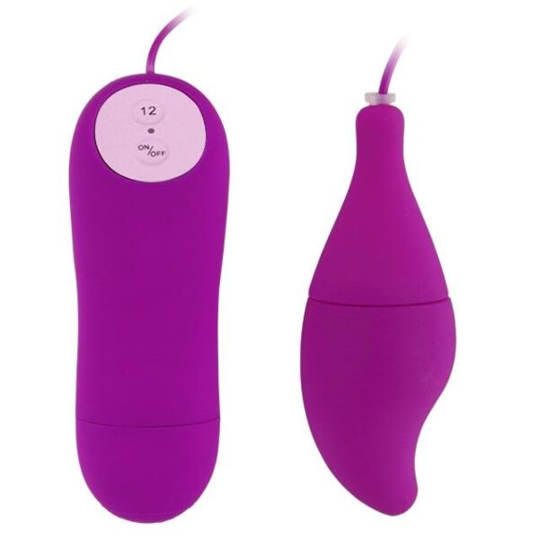 Vibro-Ei Baile Pleasure Shell12 in Lila mit Kabel-Fernbedienung