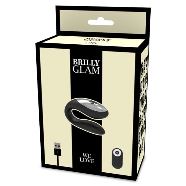 Paarvibrator Brilly Glam We Love Black mit Fernbedienung
