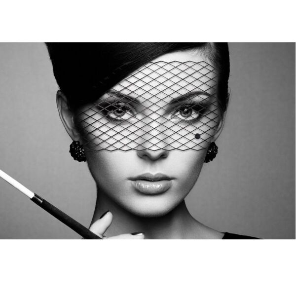 Schwarze Vinyl-Maske Bijoux Indiscrets Mask Louise
