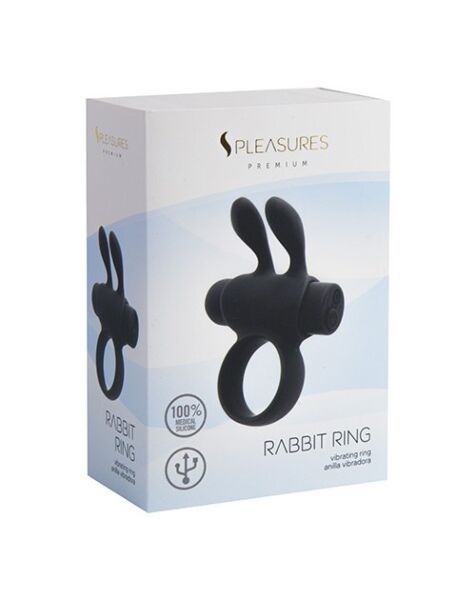 Vibrationsring S Pleasures Rabbit Ring Rechargeable mit Kugel