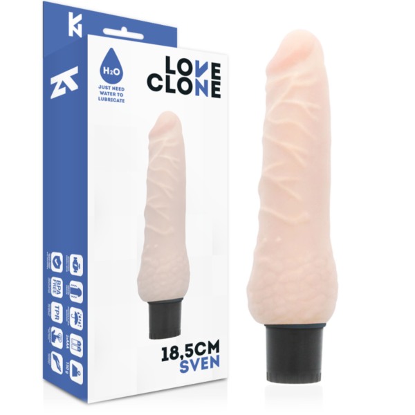 Realistischer, selbstschmierender Vibrator Loveclone Sven aus TPR