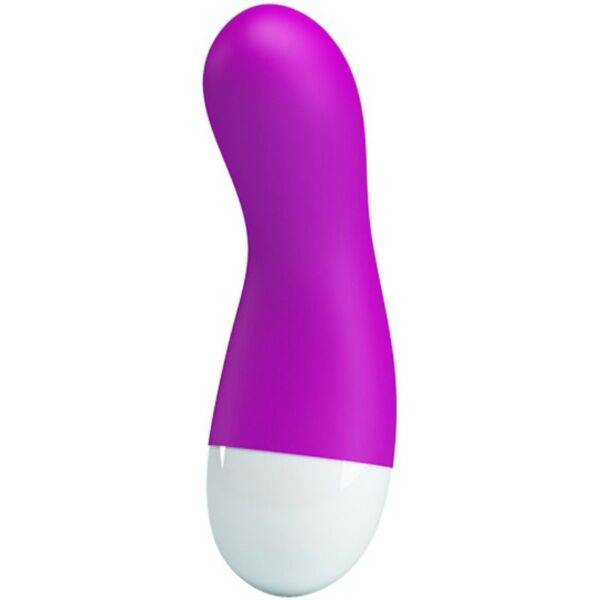 G-Punkt-Vibrator Pretty Love BW-241016 mit Schaft aus Silikon und weißem Sockel mit Metalldetails