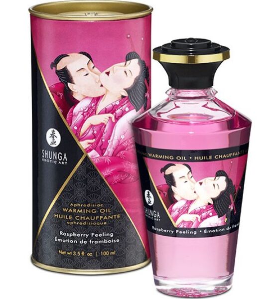 Flasche Shunga Massageöl mit Wärmeeffekt, 100 ml