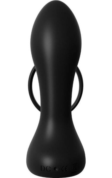 Vibrierender Analplug mit Penisring Ass-Gasm Pro wiederaufladbar von Pipedream, aus Silikon