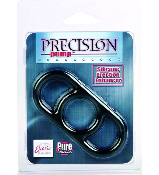 CalExotics Precision Pump Enhancer Black Penisring mit zwei Griffen