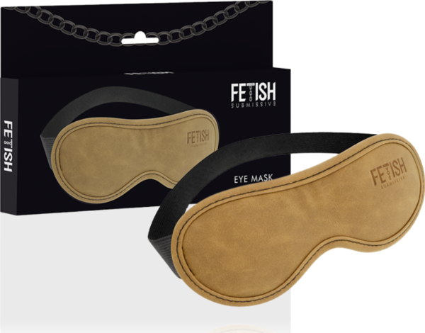 Augenmaske Fetish Submisive mit elastischem Halteband