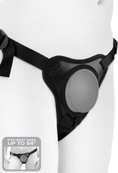 Strap-on Harness Pipedream Body Dock Elite Mini mit Silikonplatte und Nylongurten
