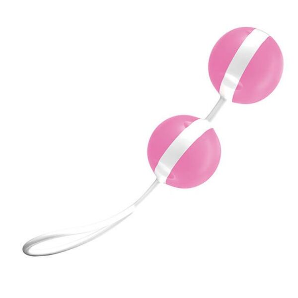Liebeskugeln JOYDIVISION Joyballs Trend in Rosa und Weiß, mit Rückholschlaufe