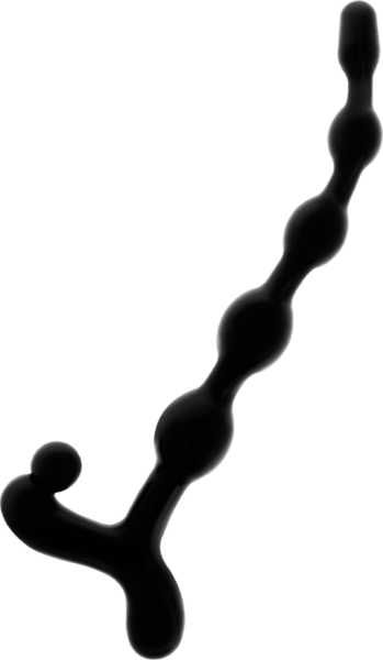 Analperlen Addicted Toys 22 cm, Kette mit 5 Perlen und Ring