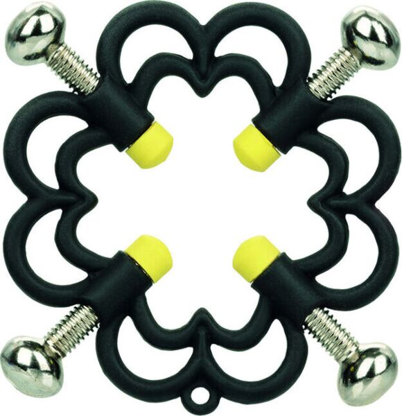 Nippelklemmen CalExotics Boundless Nipple Grips aus mattschwarzem Metall
