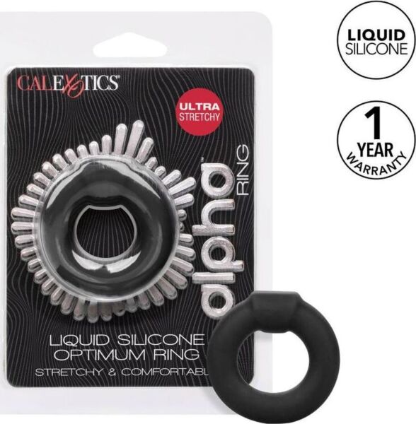 Penisring CalExotics Alpha Optimum Ring aus schwarzem Silikon