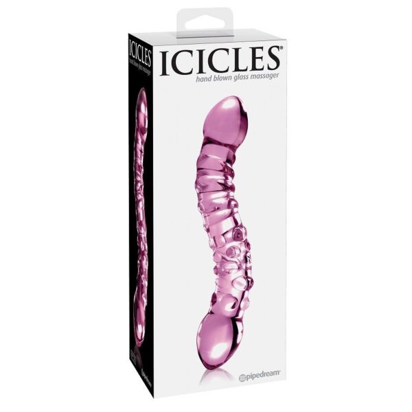 Glasdildo Pipedream Icicles N. 55 mit zwei Enden