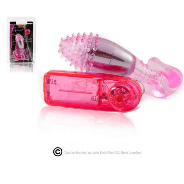 Vaginal- und Anal-Stimulator Baile mit Bullet-Vibrator und gewelltem Griff