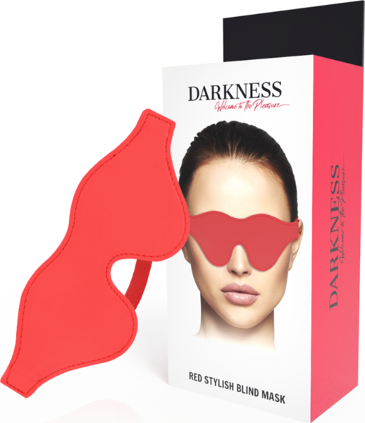 Darkness Stylish Augenbinde aus PVC mit Gummiband