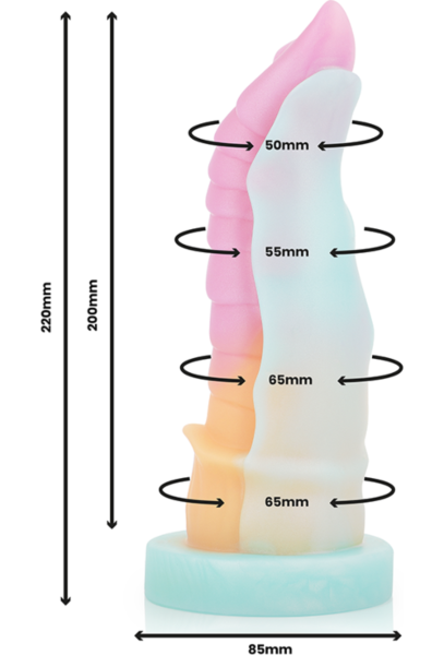 Epic Kelpie Dildo aus Flüssigsilikon, inspiriert von einem mythischen Pferd, mit Saugnapf-Basis
