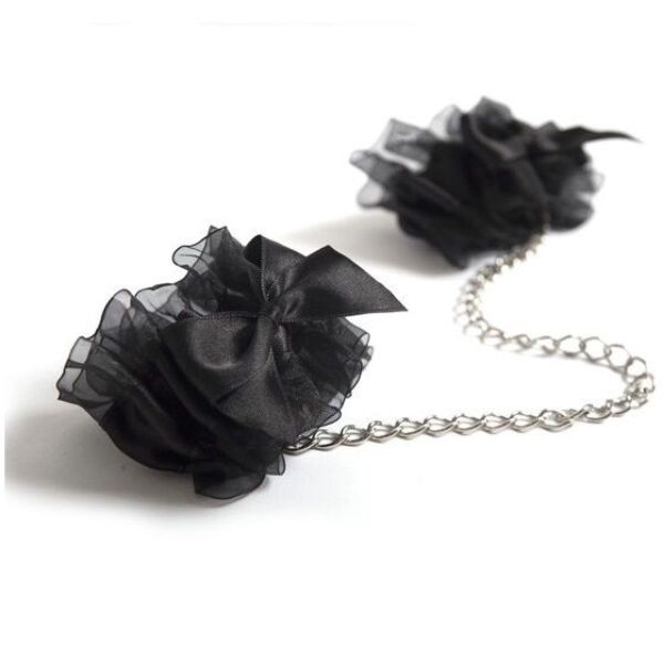 Handschellen Bijoux Indiscrets Frou Frou aus Organza und Satin