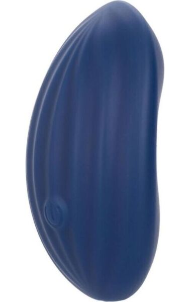 Vibrator CalExotics Cashmere Velvet Curve aus Flüssigsilikon mit geriffelter Oberfläche
