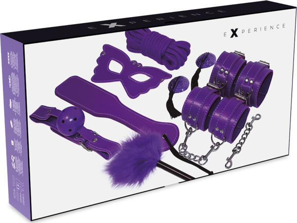 Lila Bondage-Set Experience BDSM Fetish Kit Purple Series mit Zubehör