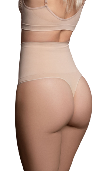 Nahtloser Shapewear-Tanga Bye Bra mit hohem Bund