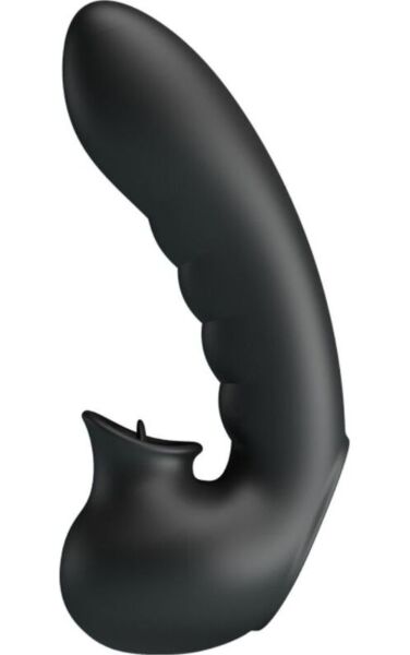Fingervibrator Pretty Love Hobgoblin aus schwarzem Silikon