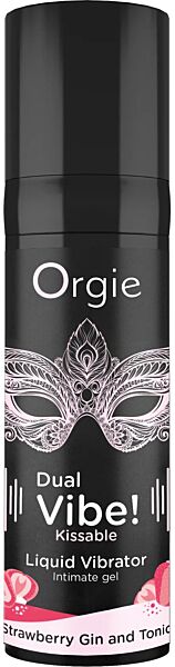 Küssbares Intimgel Orgie Dual Vibe, 15 ml