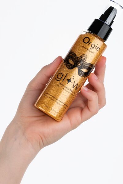 Sprühflasche des Körperöls Orgie Glow Shimmering mit 110 ml