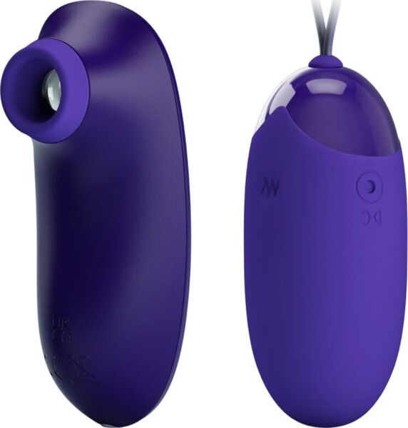 Vibrations-Ei Pretty Love aus lila Silikon mit flexibler Schnur