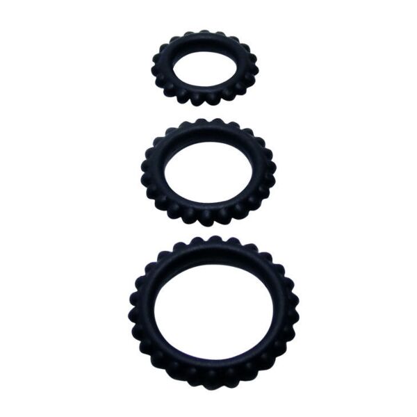 Set mit 3 Penisringen Baile for Him Titan in drei Größen