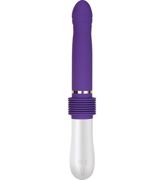 Stoßvibrator Evolved Infinite Thrusting Sex Machine in Lila und Weiß
