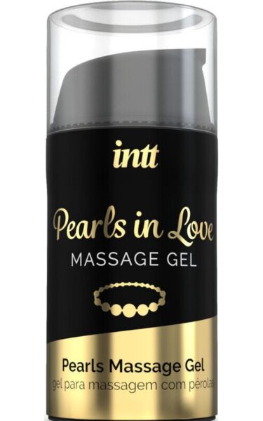 INTT Pearls In Love Massage-Set mit Silikongel und weißer Perlenkette