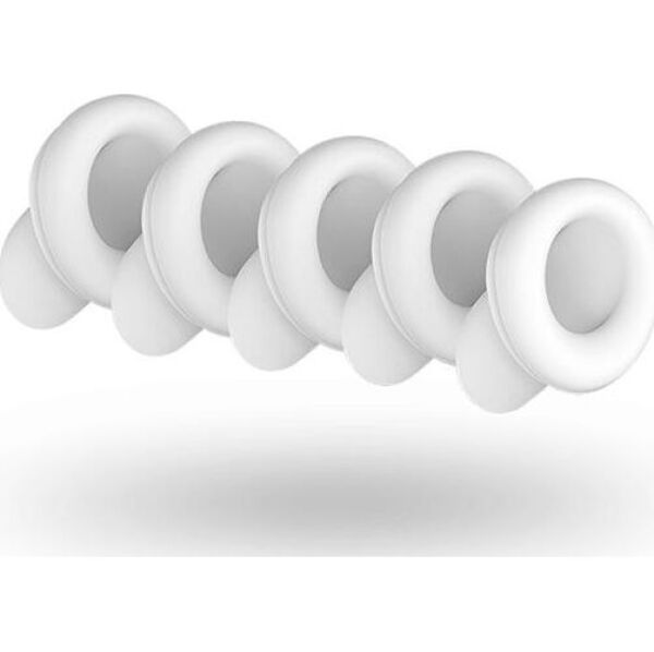 Set mit fünf weißen Silikon-Ersatzköpfen für den Satisfyer Number Two