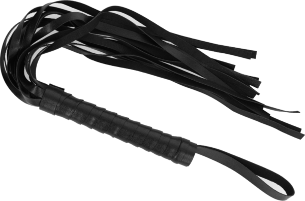 Flogger Intense Fetish aus veganem Leder mit Griff und Riemen