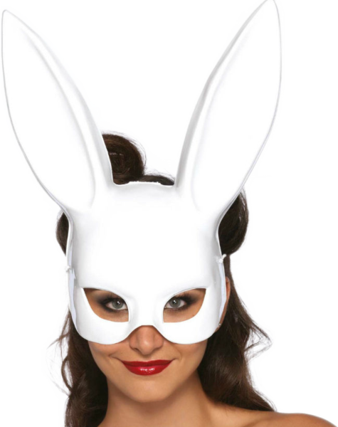 Hasenmaske Leg Avenue Masquerade Bunny Rabbit mit langen Ohren und Gummiband