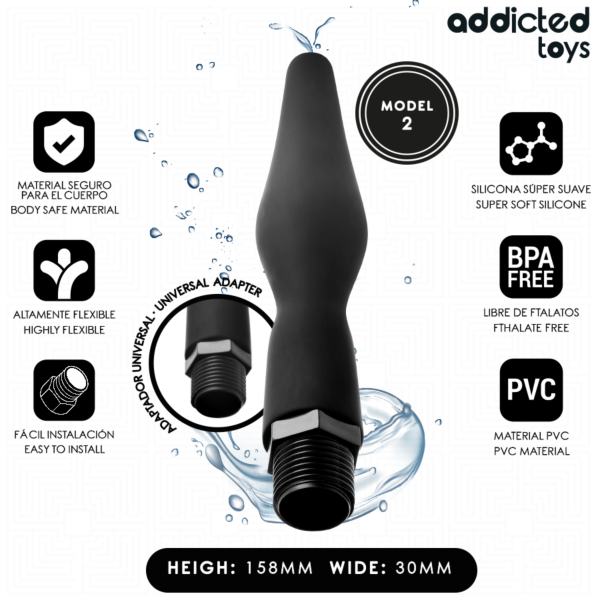 Analdusche Addicted Toys Modell 2 mit Universaladapter