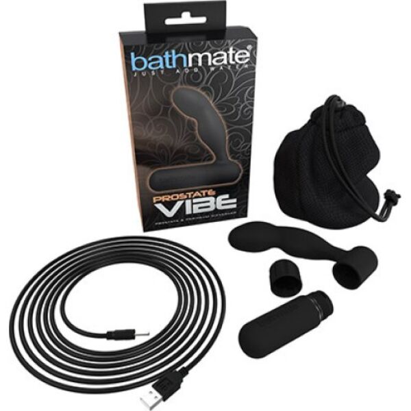 Prostata-Massager Bathmate Prostate Vibe in Schwarz mit Bullet