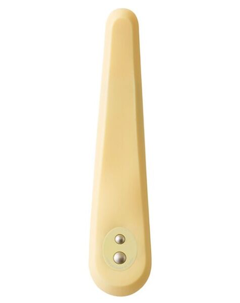 Flexibler, gebogener Vibrator Iroha Mikazuki von TENGA neben seinem Ladeetui