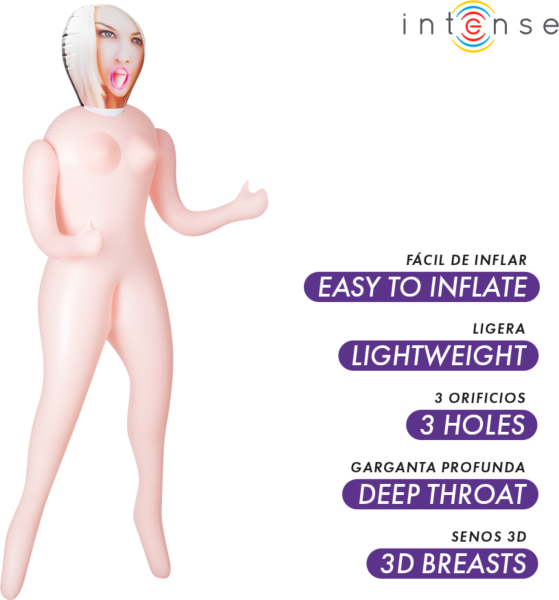 Aufblasbare Sexpuppe Intense Dolls Irina in Ganzkörperansicht mit 3D-Brüsten