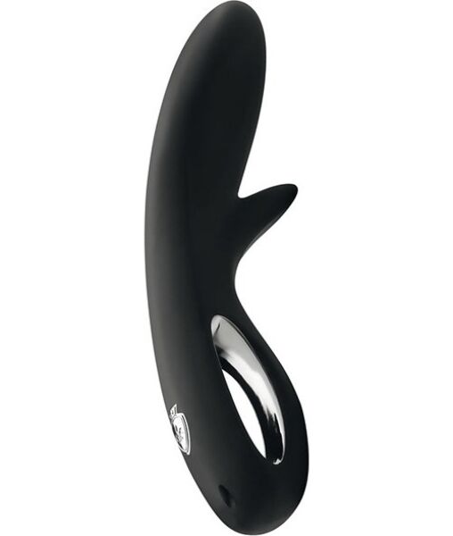 Elektrostimulations-Dildo Mystim Tingly Timmy, schwarz mit verchromtem Griff