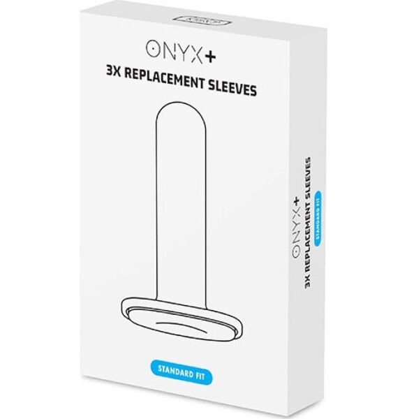 3er-Pack Ersatzhüllen Kiiroo Onyx+ Standard Fit in Weiß