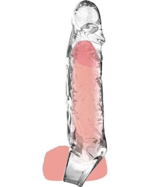 Transparente Penishülle ToyJoy Get Real Extension Sleeve Medium, 16 cm