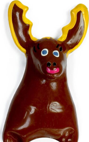 Handbemaltes Scherzkondom Condomerie Hirsch XL, dekoratives Kondom als Scherzartikel