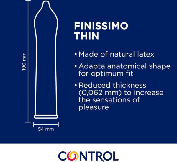 Packung mit 144 Control Finissimo Senso Kondomen