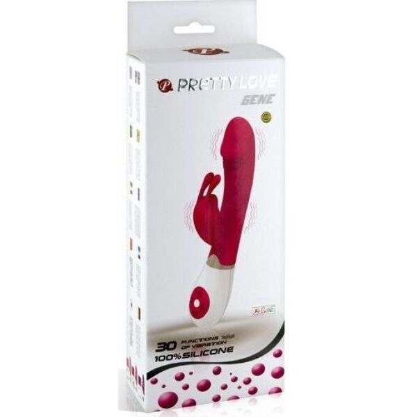 Rabbit-Vibrator Pretty Love BI-014224 in Lila und Weiß, mit seinen Ohren für die Klitoris
