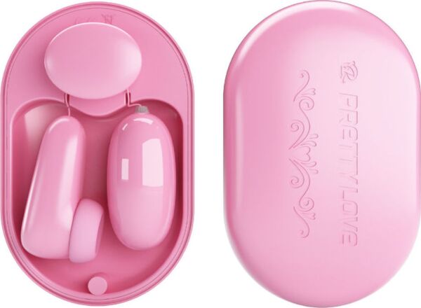 Bullet-Vibrator Pretty Love Magic Box mit Klopf-Stimulator und Fernbedienung mit Kabel